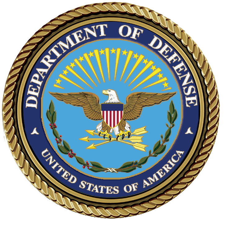 A picture of the department of defense seal.