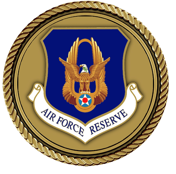 A picture of the air force reserve emblem.