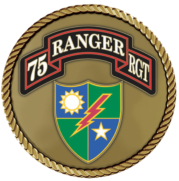 A picture of the ranger 7 5 rgt emblem.