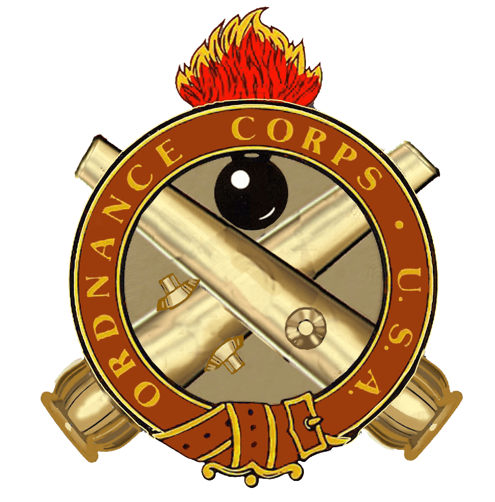 A picture of the ordnance corps crest.