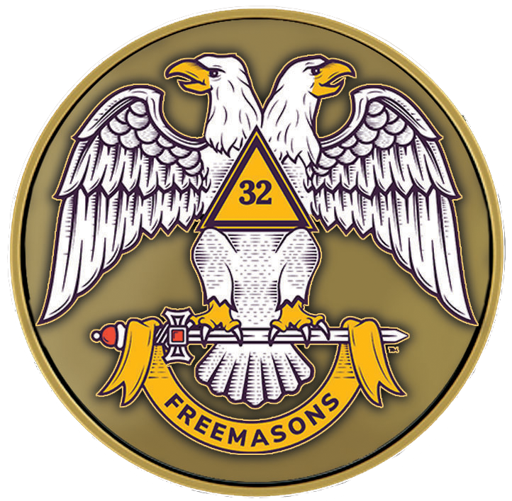 A picture of the freemasons emblem.