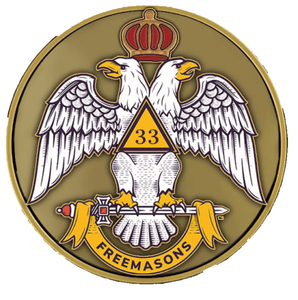 A picture of the freemasons emblem.